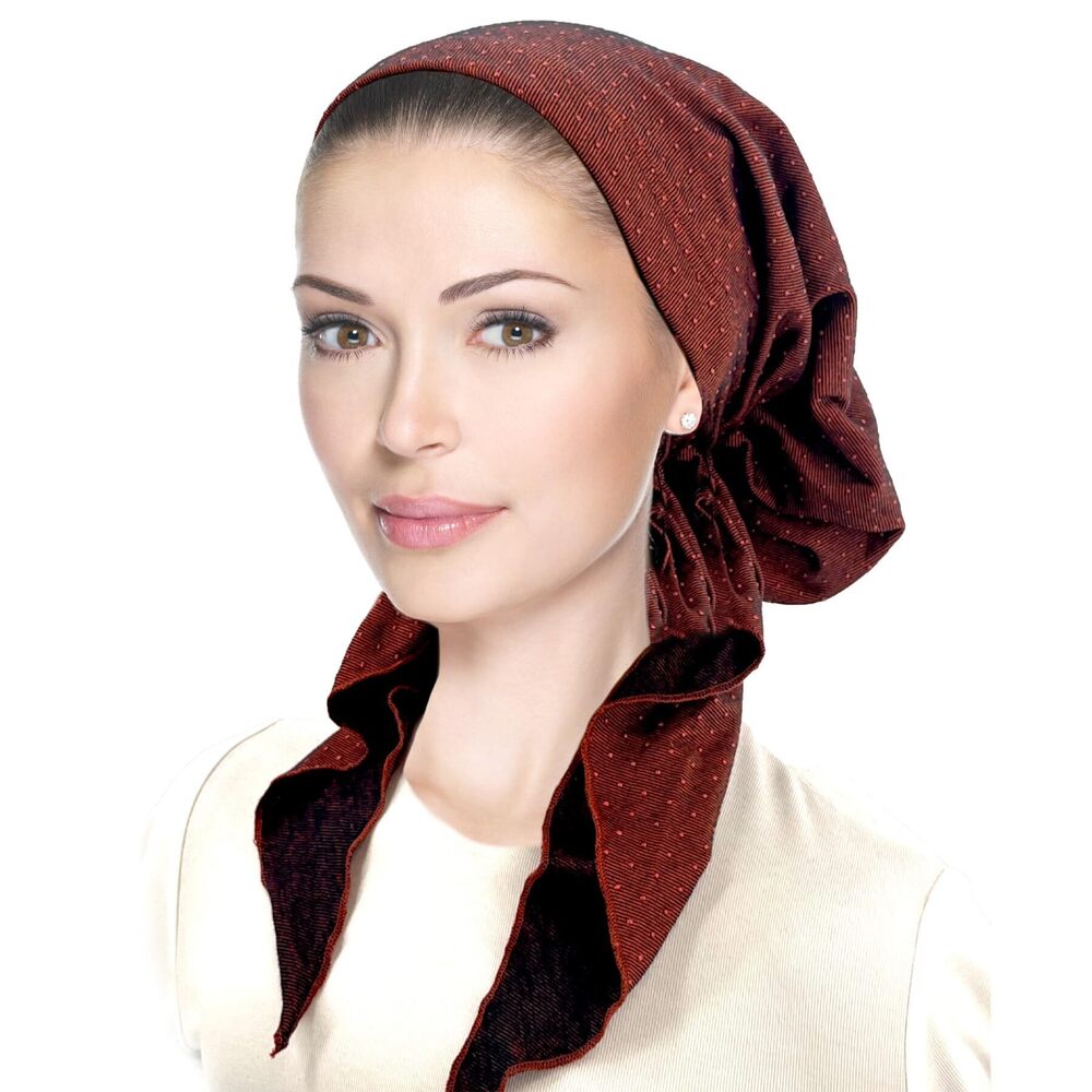 8339 Pretied Head Scarf Lightweight Pretied Bandana Tichel Head Scarves